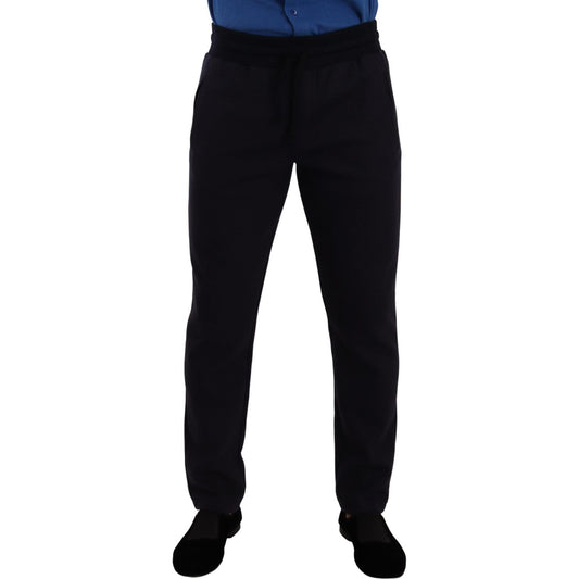 Dolce & Gabbana Elegant Blue Jogger Pants for Men Dolce & Gabbana Black
