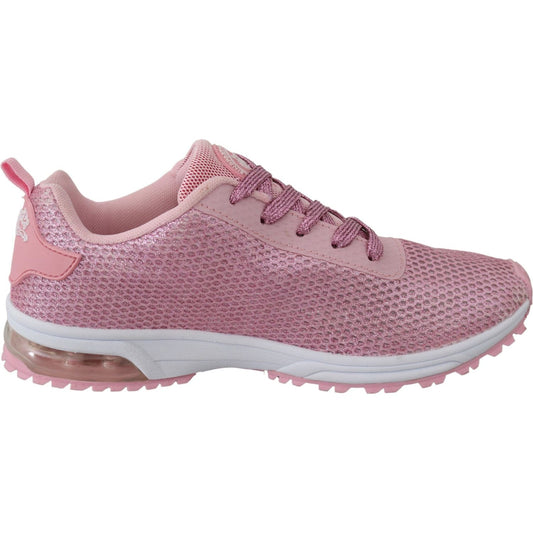 Plein Sport Chic Powder Pink High-Craft Sneakers Plein Sport Rosy Brown