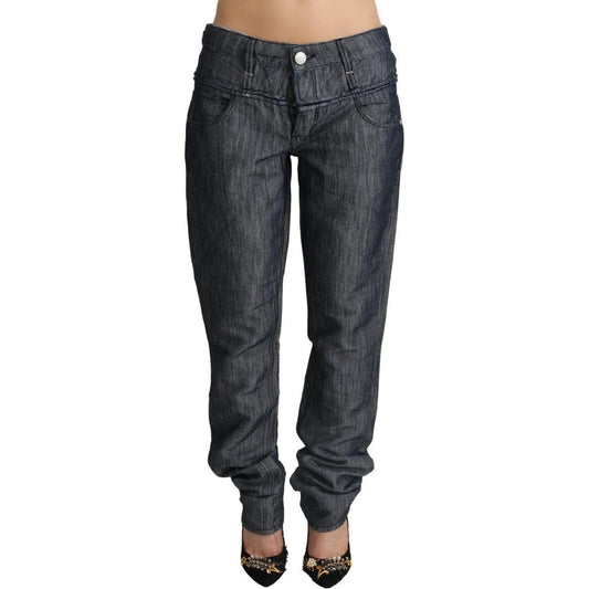 Acht Elegant Mid Waist Straight Cut Denim Acht Dark Slate Gray