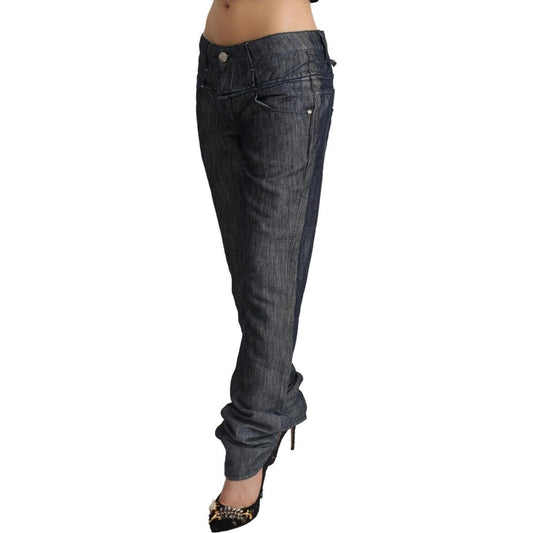 Acht Elegant Mid Waist Straight Cut Denim Acht Dark Slate Gray