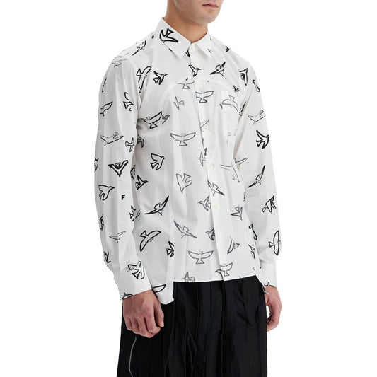 COMME DES GARCONS BLACK shirt with inside-out insert Shirts COMME DES GARCONS BLACK Light Gray