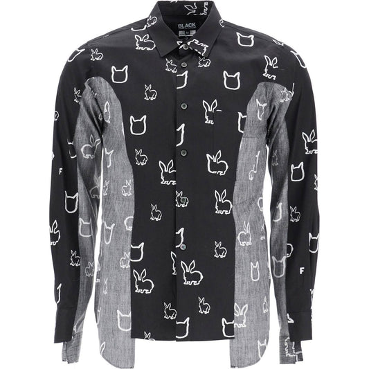 COMME DES GARCONS BLACK "shirt with inside-out Shirts COMME DES GARCONS BLACK Dark Slate Gray