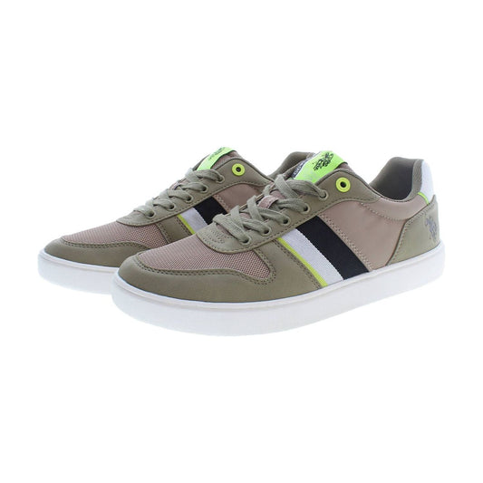 U.S. POLO ASSN. Sleek Green Sports Sneakers With Logo Detail U.S. POLO ASSN.