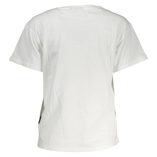 Napapijri Chic White Embroidered Logo Tee Napapijri