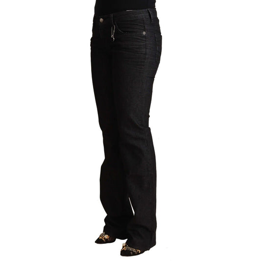 Costume National Chic Low Waist Skinny Black Denim Jeans Costume National Black