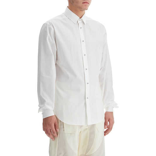 Mugler poplin shirt for men Shirts Mugler Light Gray