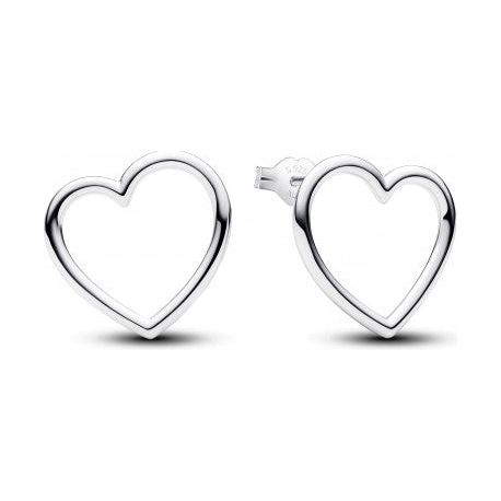 PANDORA JEWELS Mod. FRONT-FACING HEART STUD DESIGNER FASHION JEWELLERY PANDORA