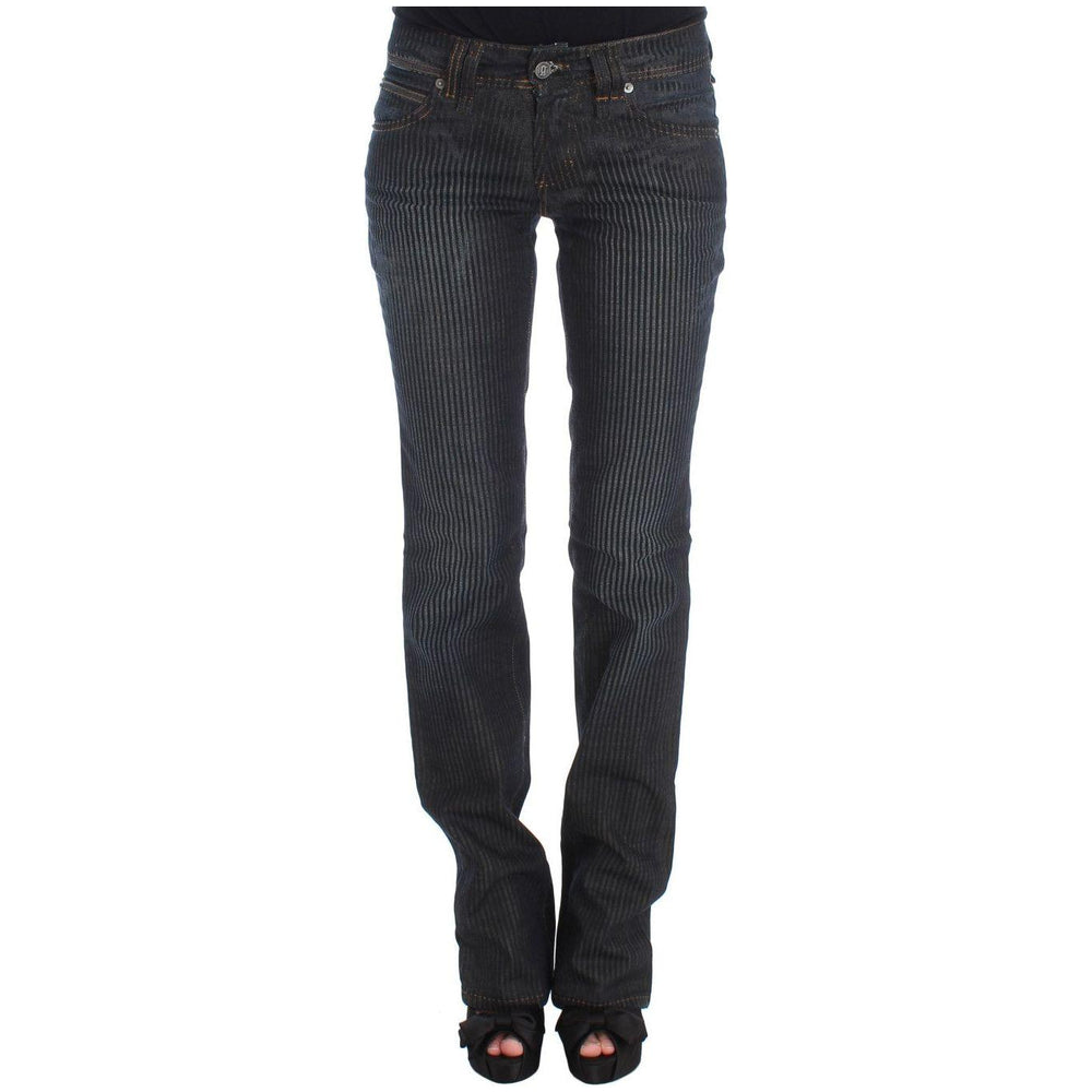 John Galliano Blue Wash Cotton Blend Slim Fit Bootcut Jeans SIG30194-6