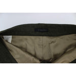 Ermanno Scervino Green Wool Blend Loose Fit Cargo Pants SIG30296-3