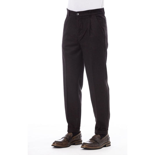 Alpha Studio Trousers Trousers Alpha Studio White Smoke