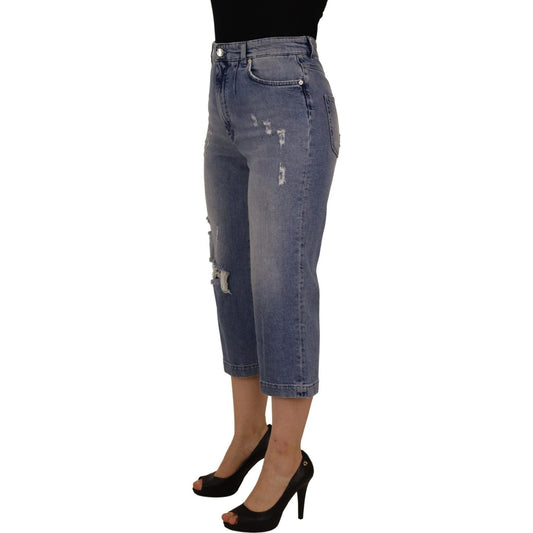 Dolce & Gabbana High Waist Skinny Denim Jeans - Blue Dolce & Gabbana Dark Slate Gray