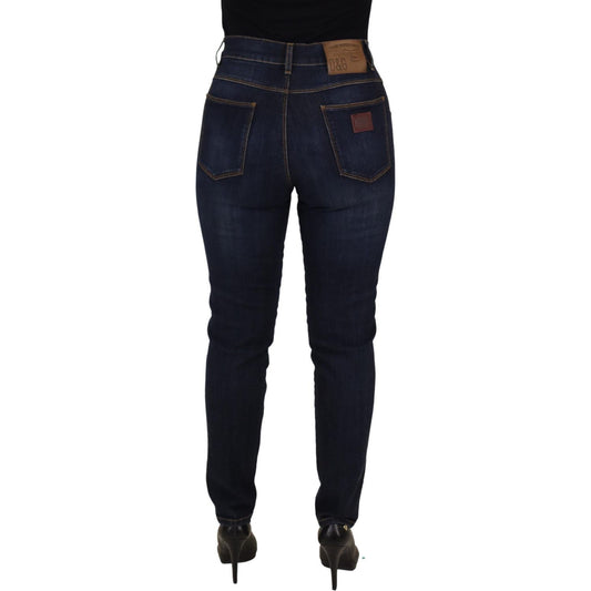 Dolce & Gabbana Elevate Your Denim Game with High Waist Skinny Jeans Dolce & Gabbana Black