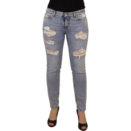 Dolce & Gabbana Elegant Skinny Fit Denim for Sophisticated Style Dolce & Gabbana Slate Gray