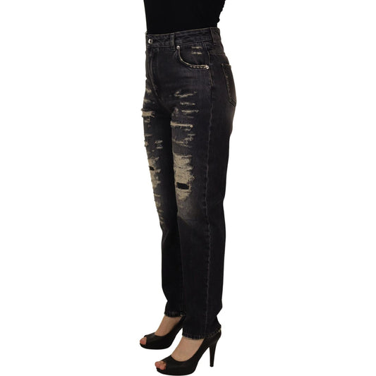 Dolce & Gabbana Elegant High Waist Skinny Jeans Dolce & Gabbana Black