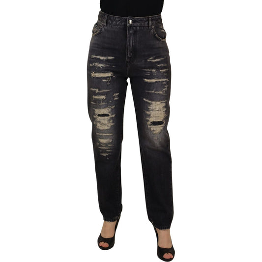 Dolce & Gabbana Elegant High Waist Skinny Jeans Dolce & Gabbana Black