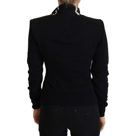 Dolce & Gabbana Elegant Black Cashmere Turtleneck Sweater Dolce & Gabbana Black