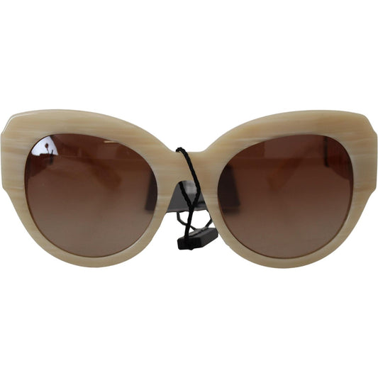 Dolce & Gabbana Beige Chic Acetate Women's Sunglasses Dolce & Gabbana