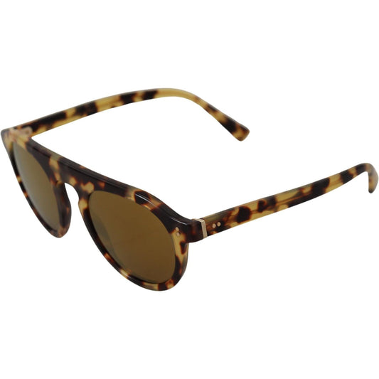 Dolce & Gabbana Chic Tortoiseshell Acetate Sunglasses Dolce & Gabbana Dark Olive Green
