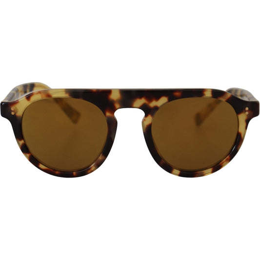 Dolce & Gabbana Chic Tortoiseshell Acetate Sunglasses Dolce & Gabbana Saddle Brown