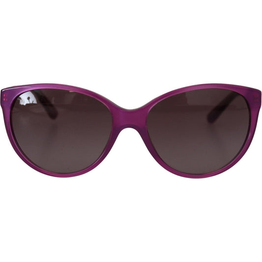 Dolce & Gabbana Chic Purple Acetate Round Sunglasses Dolce & Gabbana Dark Slate Gray
