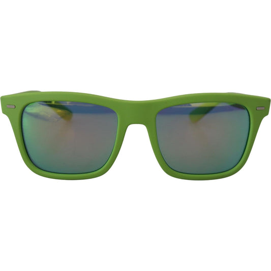 Dolce & Gabbana Acid Green Chic Full Rim Sunglasses Dolce & Gabbana Dim Gray