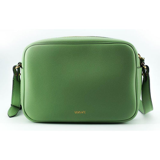 Versace Elegant Mint Green Leather Camera Case Bag Crossbody Bag Versace Dark Olive Green