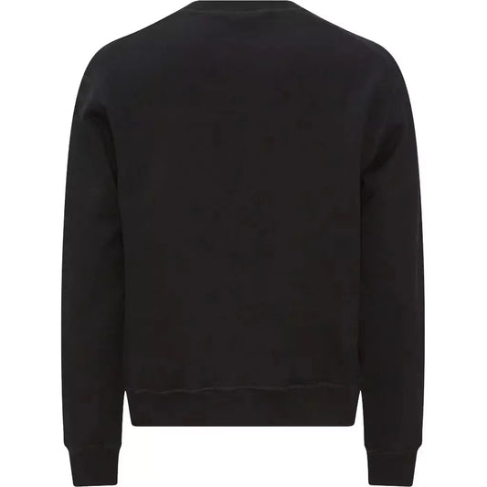 Dsquared² Chic Black Cotton Logo Sweatshirt Dsquared² Black