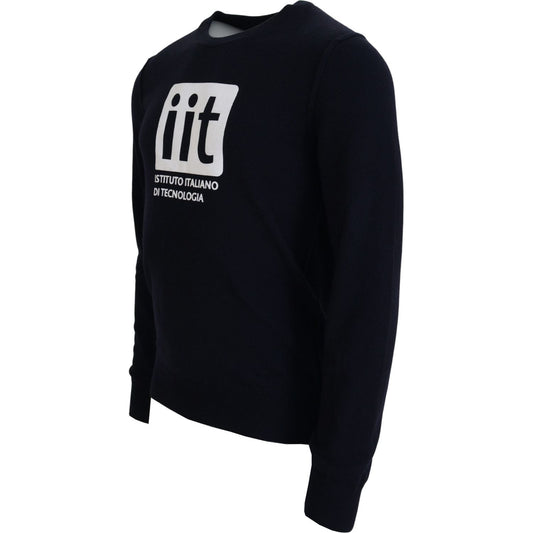 Dolce & Gabbana Elegant Blue Cashmere Pullover Sweater Dolce & Gabbana Black