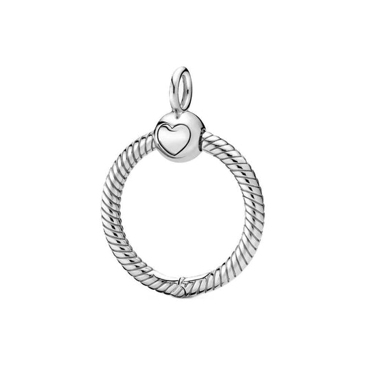 PANDORA CHARMS Mod. O PENDANT SMALL Necklace PANDORA Light Gray