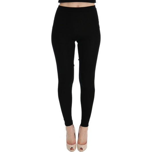 Dolce & Gabbana Elegant Black Cashmere Pants Dolce & Gabbana Black