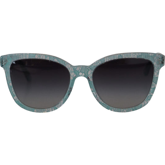 Dolce & Gabbana Sicilian Lace Crystal-Infused Sunglasses Dolce & Gabbana Dark Slate Gray