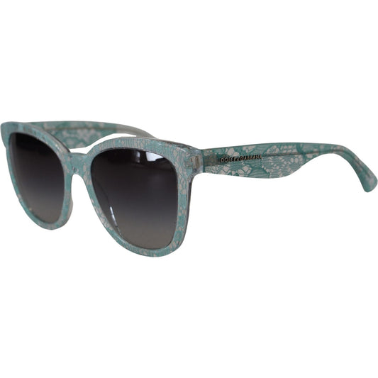 Dolce & Gabbana Sicilian Lace Crystal-Infused Sunglasses Dolce & Gabbana Dim Gray