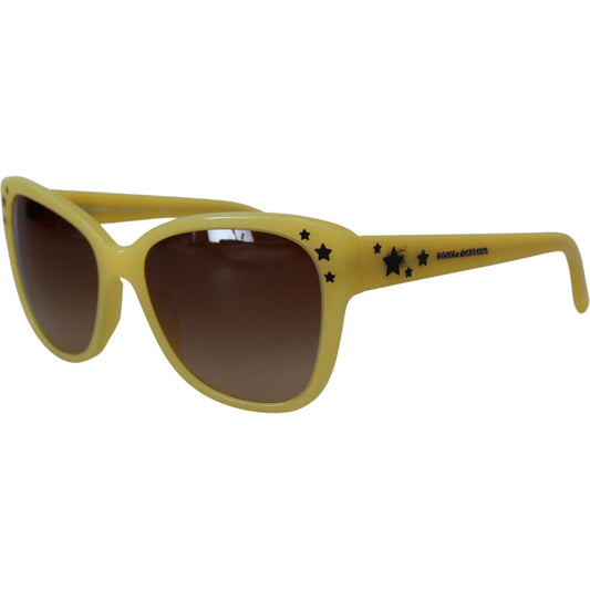 Dolce & Gabbana Chic Yellow Acetate Gradient Sunglasses Dolce & Gabbana Dark Olive Green