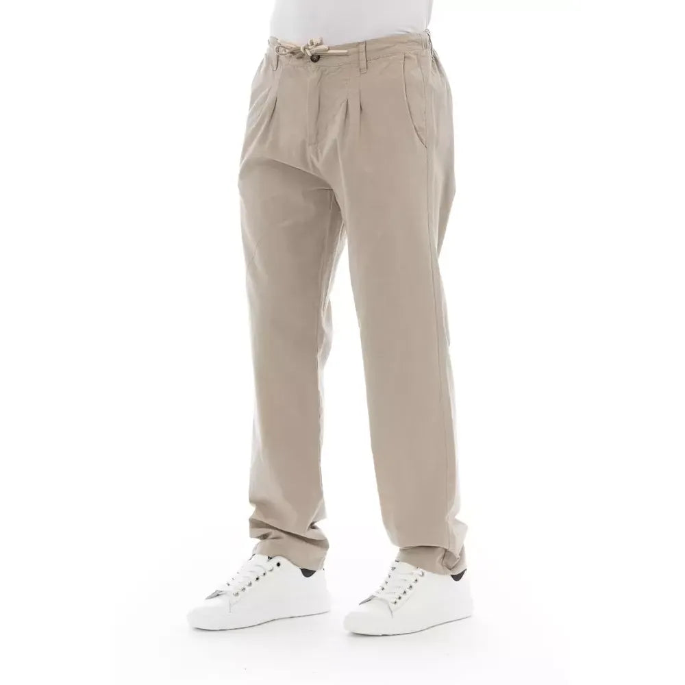 Baldinini Trend Beige Cotton Jeans & Pant