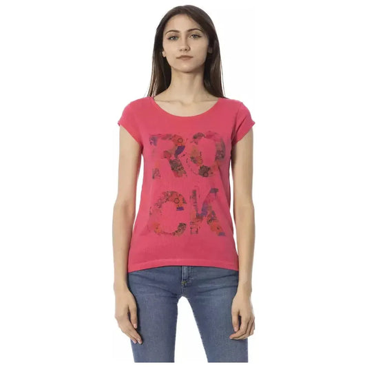 Trussardi Action Multicolor Cotton Women T-Shirt Trussardi Action Maroon