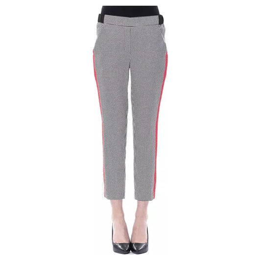 BYBLOS Black Viscose Women Pants BYBLOS Gray