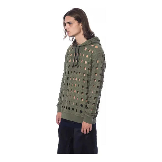 Nicolo Tonetto Army Cotton Men Sweater Nicolo Tonetto Dim Gray