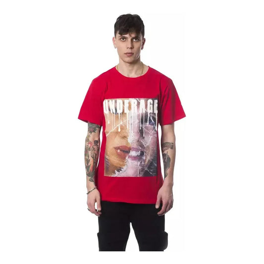 Nicolo Tonetto Red Cotton Men T-Shirt Nicolo Tonetto Maroon