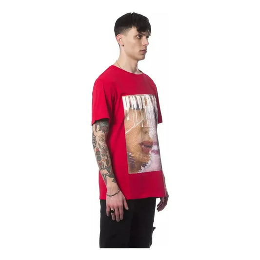 Nicolo Tonetto Red Cotton Men T-Shirt Nicolo Tonetto Gray