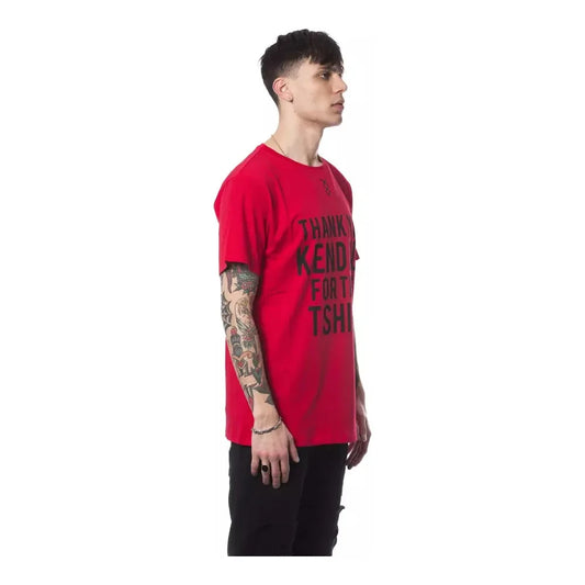 Nicolo Tonetto Red Cotton Men T-Shirt Nicolo Tonetto Brown