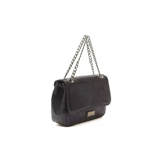 Pompei Donatella Blue Leather Women Crossbody Bag Crossbody Bag Pompei Donatella Dark Slate Gray