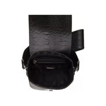 Pompei Donatella Black Leather Women Crossbody Bag Pompei Donatella Black