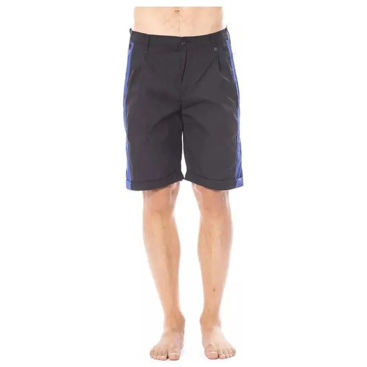 Verri Black Cotton Men's Casual Short Verri Dark Slate Gray