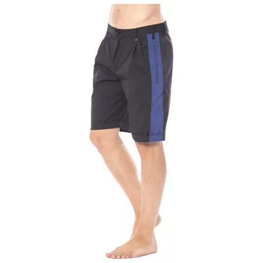 Verri Black Cotton Men's Casual Short Verri Dark Slate Gray