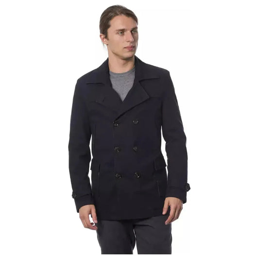 Verri Blue Cotton Men Blazer Verri Dark Slate Gray