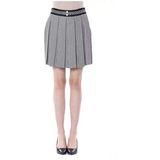 BYBLOS Black Viscose Women Skirt BYBLOS Gray