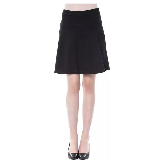 BYBLOS Black Polyester Women Skirt WOMAN SKIRTS BYBLOS Dark Slate Gray
