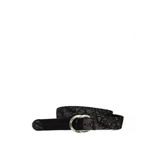 BYBLOS Black Wool Women Belt BYBLOS Black