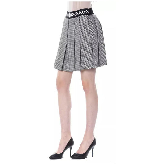 BYBLOS Black Viscose Women Skirt BYBLOS Gray