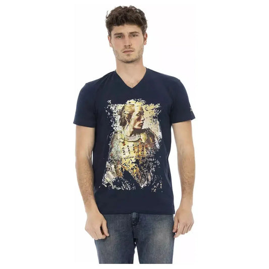 Trussardi Action Blue Cotton Men's T-Shirt